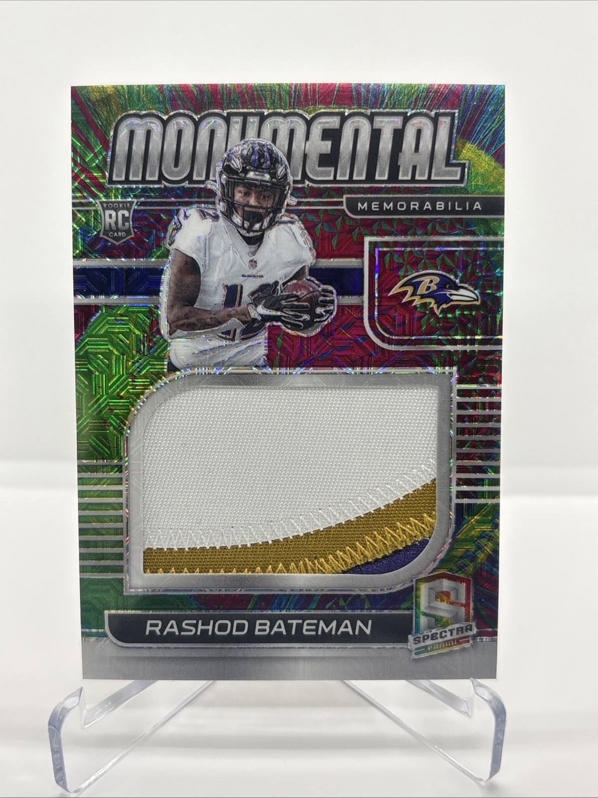 Rashod Bateman Panini Spectra Monumental Memorabilia #MMRB Meta