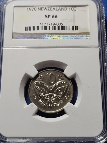 A 1970 NEW ZEALAND 10 CENTS NGC SP66!!!