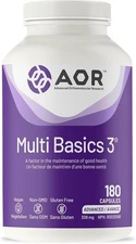 AOR Multi Basics 3 Multivitamin Daily Essential Minerals Adults 180pcs NEW