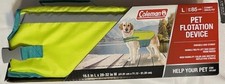 Coleman Neon Green Pet Flotation Dog Vest - Life Jacket - Size L to 85 Lbs