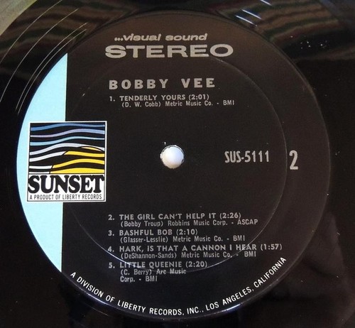 Bobby Vee Sunset SUS-5511 Stereo Vinyl LP 1966 Record Album - Picture 4 of 4