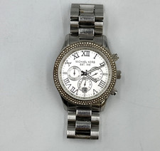 Michael Kors Chronograph Watch MK-5667 Stainless Crystal Bezel Roman Dial