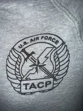 USAF TACP Hoodie Small Gray Pullover Military Sweatshirt Tactical Air Control