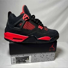 Size 7 - Nike Air Jordan 4 Retro GS Red Thunder Men's Shoes