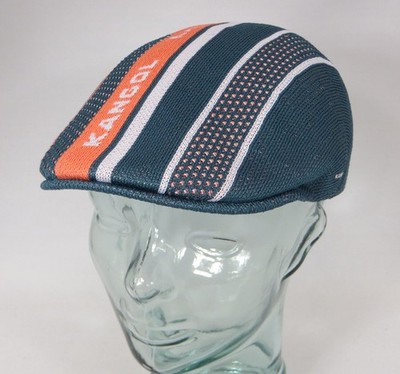 Kangol Tropic Game Stripe 507 Schiebermütze Flatcap Ivy Golf Cap Gatsby türkis