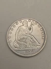 1858-O Seated Liberty Silver Half Dollar 50c