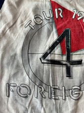Vtg Foreigner Tour 1981 Double-Sided Concert ORIGINAL Tee T Shirt Large