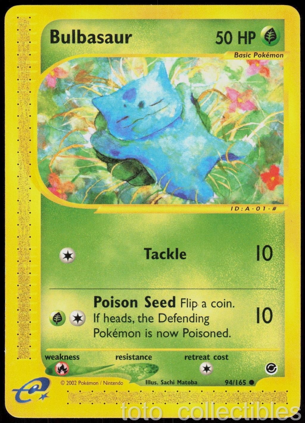 Bulbasaur 94/165 Common Expedition Base Set Pokemon Near Mint