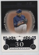 2008 Topps Moments & Milestones Black 15/25 Johan Santana #87 4ib