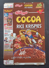 2002 Kellogg's Cocoa Rice Krispies Cereal Box Flat