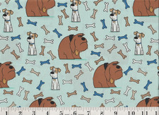 1/2 Yard Fabric The Secret Life of Pets Dogs Bones Quilt Shop Quality 44" Wide H