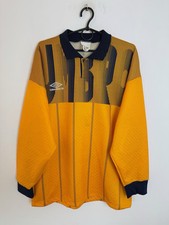 VINTAGE UMBRO TEMPLATE 1990'S GOALKEEPER FOOTBALL LONG SLEEVE #1 SHIRT SIZE XL
