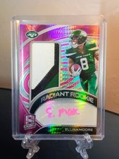 2021 Panini Spectra - Radiant Rookie Patch Signatures Elijah Moore #RRS-EM Wave