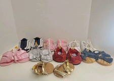 Build A Bear Shoe 8 Pairs Skechers Heels Sneakers Glitter More