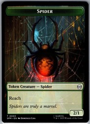 Spider // Food Double-Sided Token (3 // 5) Marvel's Spider-Man MTG