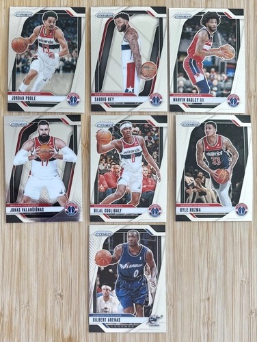 2024-25 Panini Prizm Washington Wizards Team Set Of 7 Vets Poole Arenas Kuzma ++