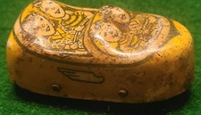 Vintage Tin Litho Yellow Roller Coaster Car made by J. Chein & Co. made in 1962