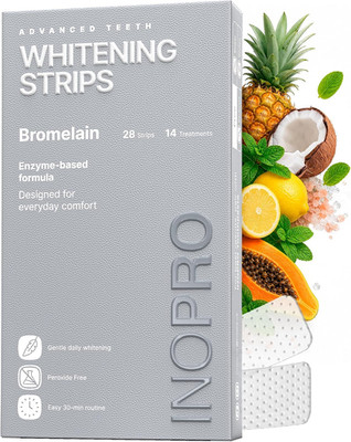 Natural Teeth Whitening Strips Kit 14 Treatments - Sensitive Teeth Whitener, Per