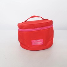 Clarins, Schminktasche, Damen, Polyester, Rot/Pink, 18, 16, 9 cm #5xU