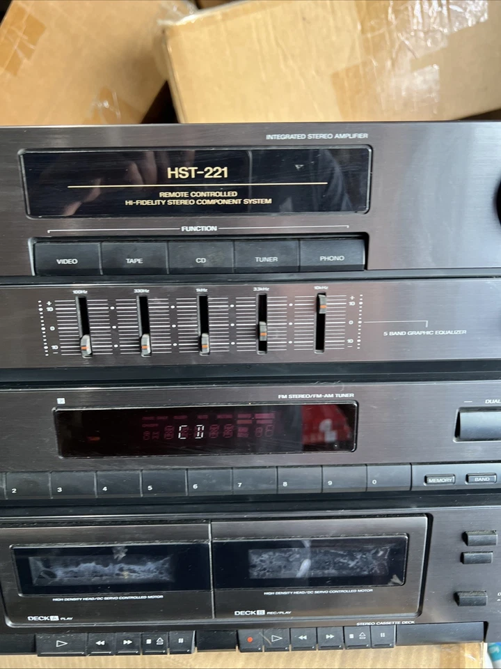 Sony Stereo Component System HST-221 Parts Repair Only - Tape Deck Not Working - Image 3 of 4