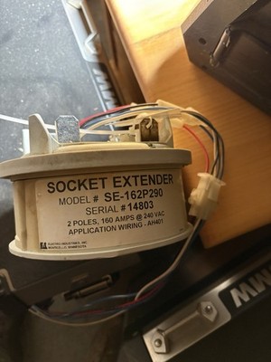 Electro Industries SE-162P290 Socket Extender, 2 Phases, 160A, 240VAC, 24VDC