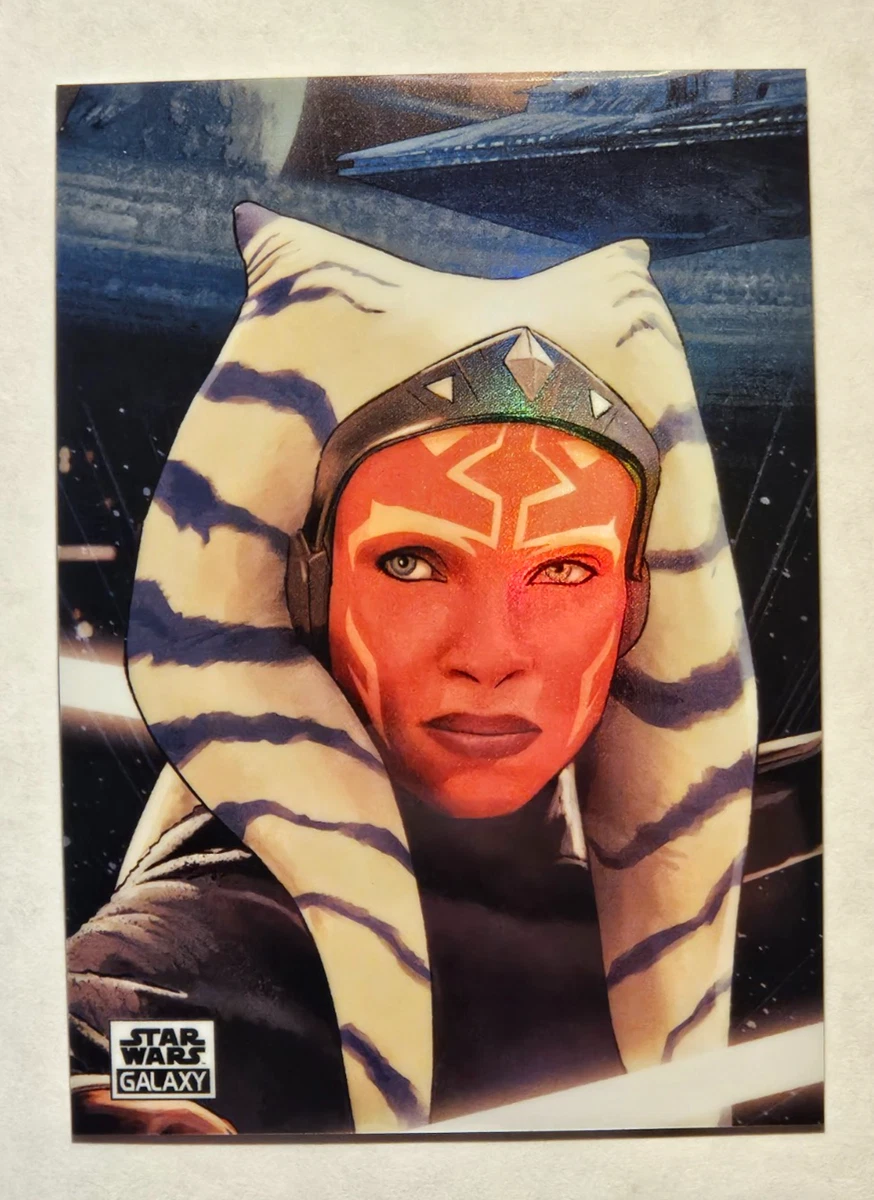 Ahsoka Tano WAVE REFRACTOR trading card from 2025 Topps 2025 Topps Chrome Star Wars Galaxy