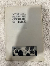 Antique Book "Vogue Presents The Correctly Set Table" 1922