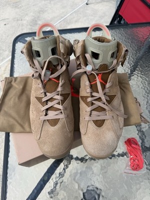 Jordan Air Jordan 6 Retro x Travis Scott British Khaki Men's Sneakers size 12 