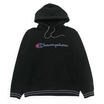 Supreme x Champion Logo SS15 Hoodie Size Medium Black