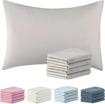 SiinvdaBZX 1800 Thread Count Microfiber Pillowcases Queen Size Set of 4