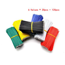 120Pcs/Set 24AWG Tin-Plated Breadboard PCB Solder Cable 24AWG 8Cm Fly Jumper Wir
