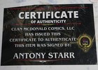 Homelander Original comic art signed by ANTONY STARR 11×15 with COA Mike Phillip — photo 2