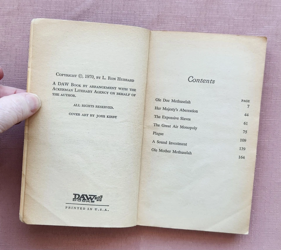 Ole Doc Methuselah by L. Ron Hubbard, 1970, Paperback, Ex-Library - Image 4 of 4