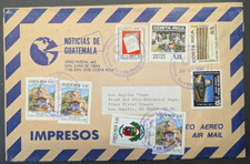 Copertina posta aerea Costa Rica 1982 a Frank del Olmo Los Angeles Times