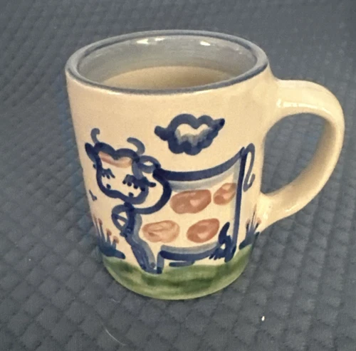 M A Hadley Pottery Coffee Cup Mug Cow