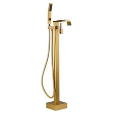 BAGNOLUX Solid Brass Floor Mount Bathtub Faucet Free Standing Tub Faucet...