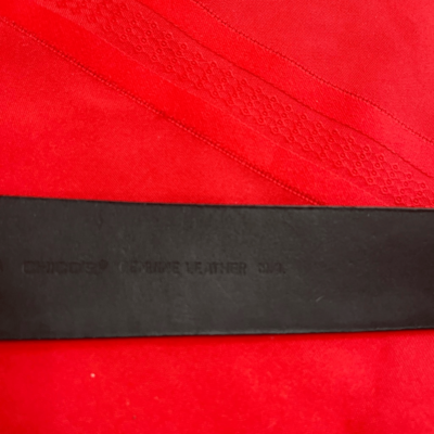 Chico’s Black Leather Artsy Belt Size M/L Chico main image 4