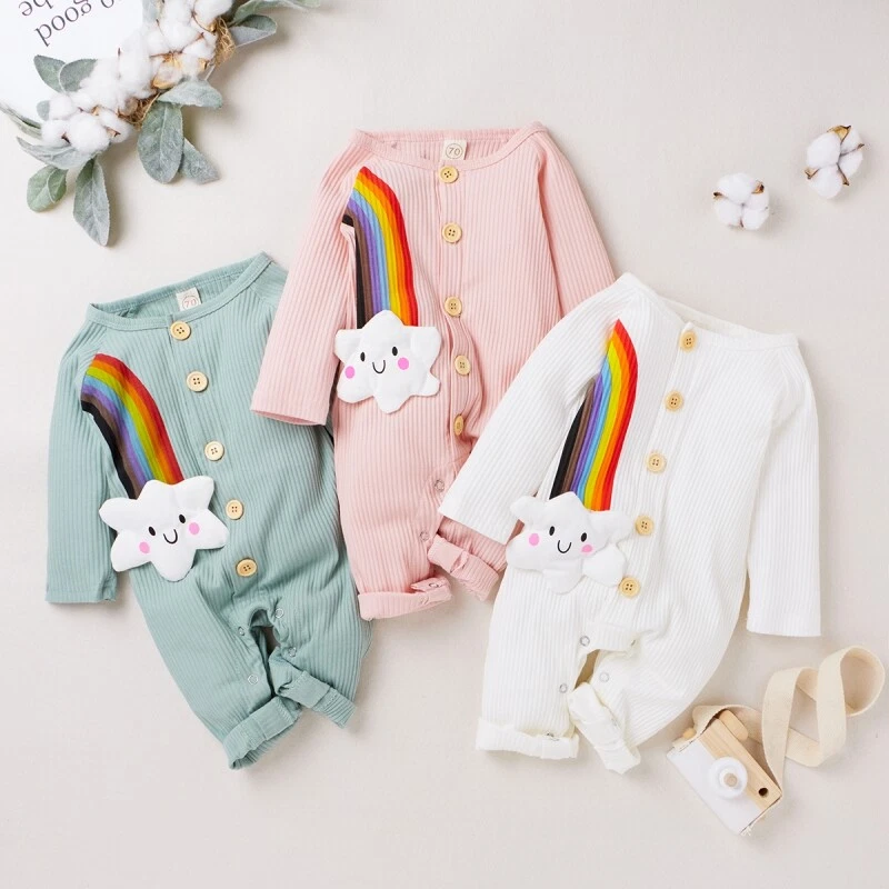 Baby girl rainbow hot sale outfit