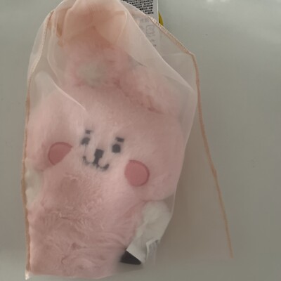 S061 BT21 - Line Friends- Plüschtier - Rosa - Cooky Pong Pong - Neu