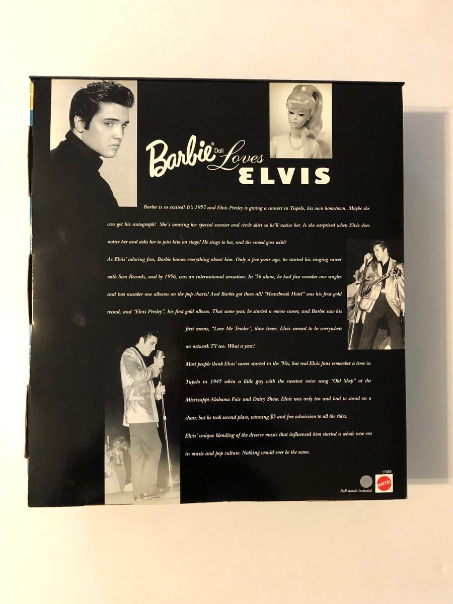 Barbie fan de ELVIS PRESLEY poupée brune GTJ95 Mattel 2020 Signature boite NRFB