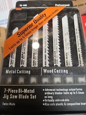 BLACK & DECKER 7 PC. PROFESSIONAL BI METAK BLADE SET SWISS MADE 75-480