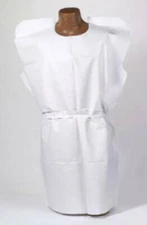 *50-Piece* Tidi White Exam Gowns 30" x 42" 3-Ply 910320