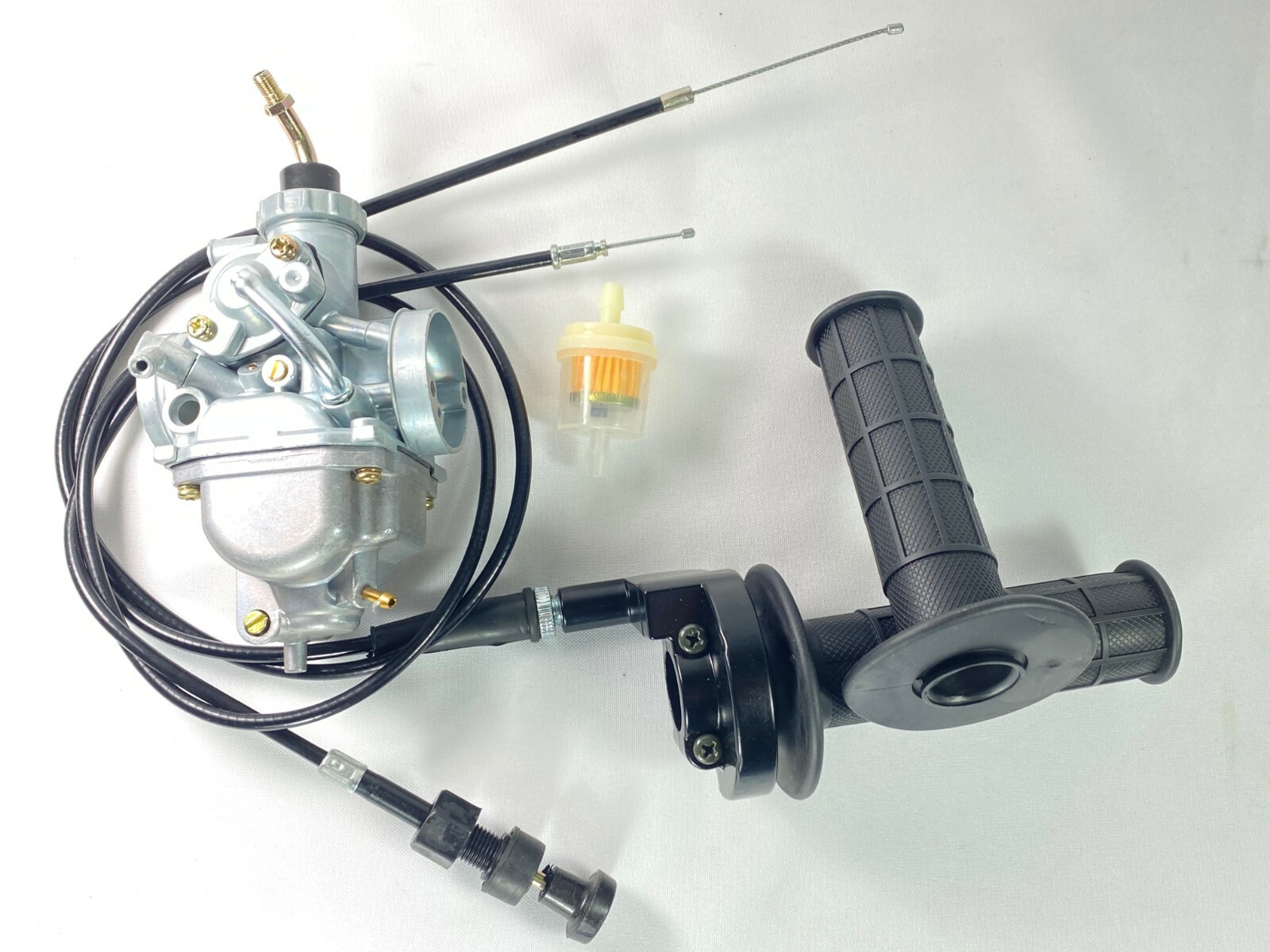 CARBURETOR & TWIST HANDLE THROTTLE & CHOKE CABLE FOR YAMAHA TTR125