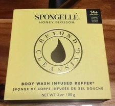 Spongelle HONEY BLOSSOM Infused Shower Body Wash Buffer Sponge 3oz