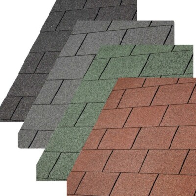 Quadratische Filz Dachschindeln | Filzschindeln | 2,4m² | GRATIS NÄGEL | Schuppendächer