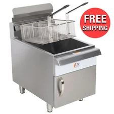Commercial Kitchen 30 lb. Liquid Propane Countertop Frying Restaurant Deep Fryer
