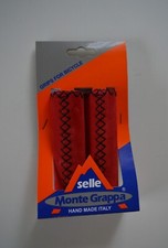 SELLE MONTE GRAPPA Ledergriffe rot Griffe aus Nappaleder 120 mm