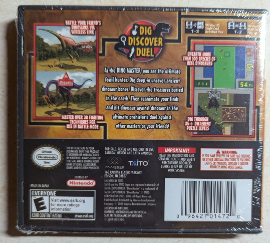 Buy Dino Master: Dig, Discover, Duel (Nintendo DS, 2006