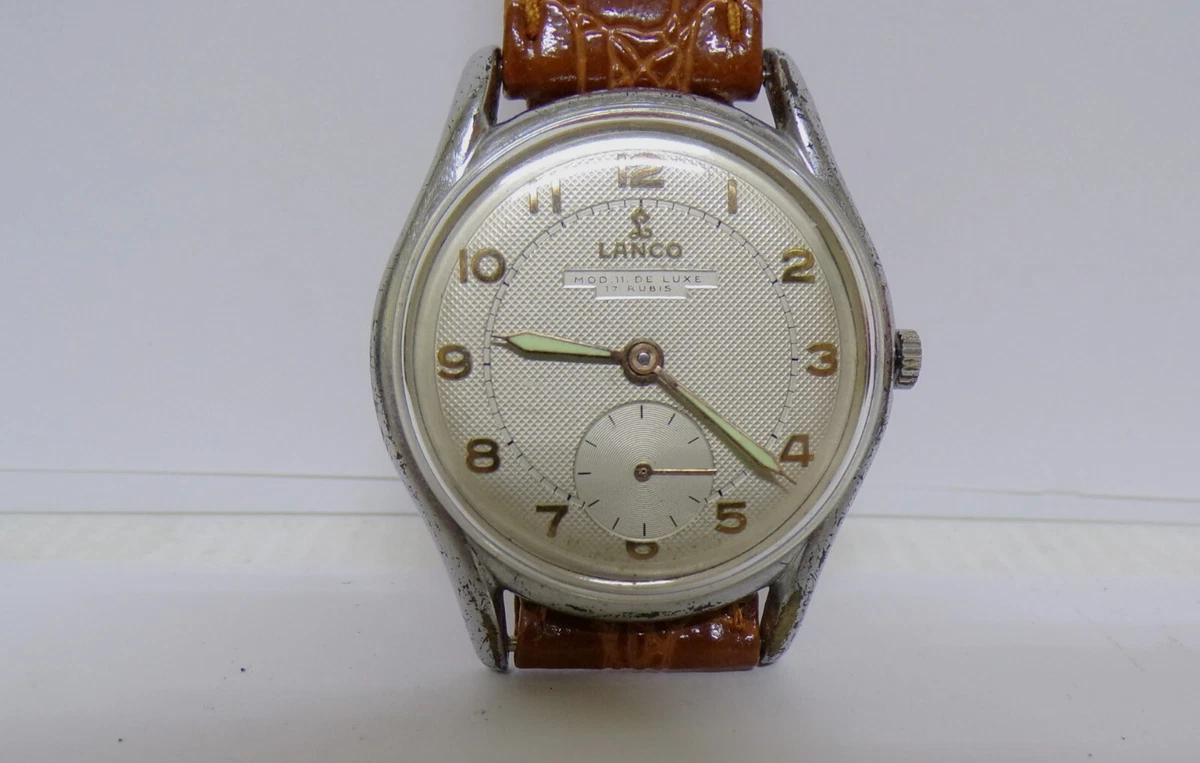 Montre Vintage Lacher à Remontage Manuel - Élégance Rétro Unisexe