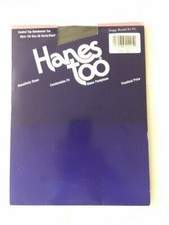 NEW: Hanes Too Sheer Pantyhose Control Top Reinforced Toe Barely Black Size AB